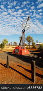 in australia the monument of the tropic of capricorn and clouds