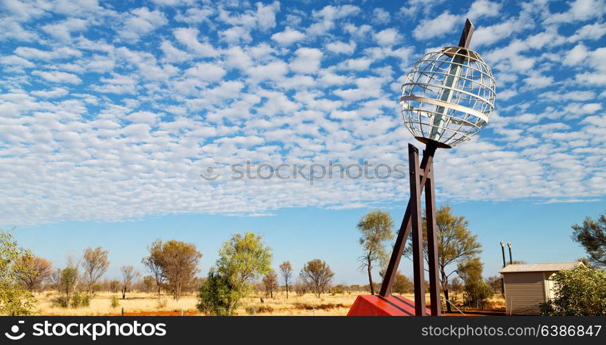 in australia the monument of the tropic of capricorn and clouds