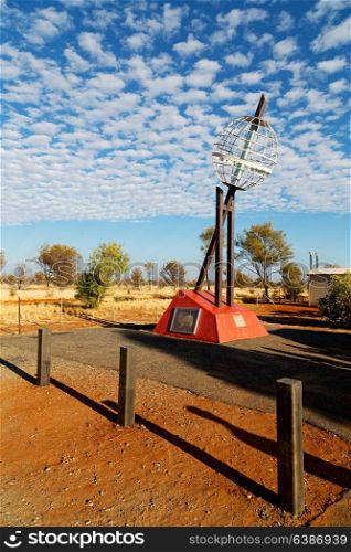 in australia the monument of the tropic of capricorn and clouds
