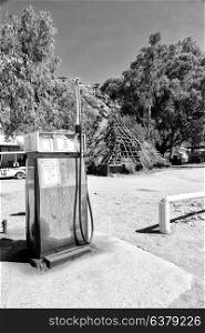 in australia the old gasoline pump station service concept