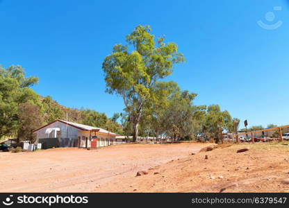 in australia the old gasoline pump station service concept