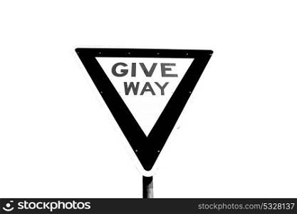 in australia the road street signal of give way
