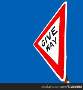 in australia the road street signal of give way