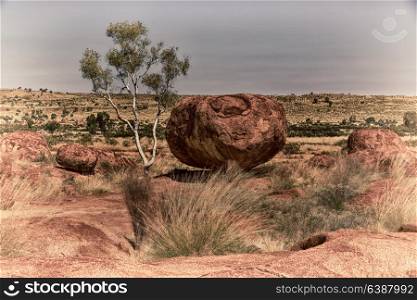in australia the rocks of devil s marble in the northern territory