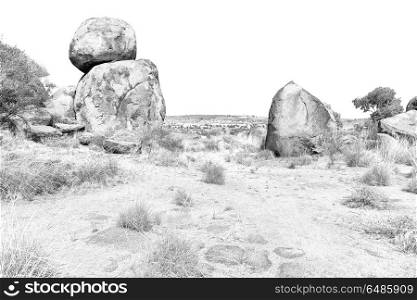in australia the rocks of devil s marble in the northern territory. in australia the rocks of devil marble