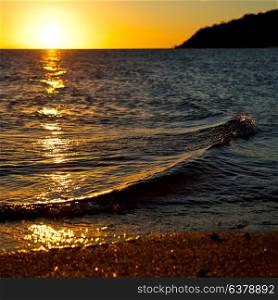 in australia the sunset in the ocean like concept of relax and holiday