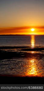 in australia the sunset in the ocean like concept of relax and holiday