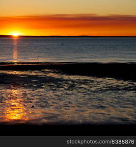 in australia the sunset in the ocean like concept of relax and holiday