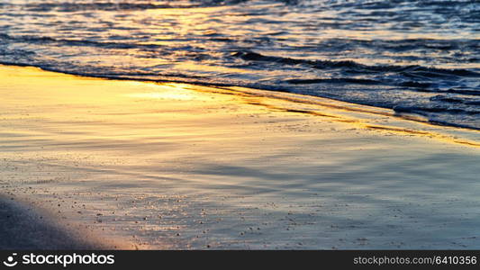 in australia the sunset in the ocean like concept of relax and holiday