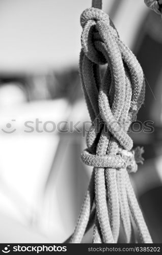 in australian catamaran a old rope in the sky like abstract concept