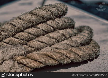 in australian catamaran a old rope in the sky like abstract concept