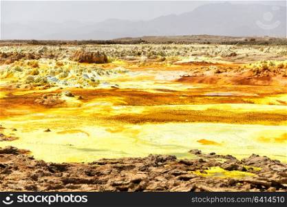 in danakil ethiopia africa the volcanic depression of dallol