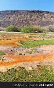 in danakil ethiopia africa the volcanic depression of dallol and pole ale
