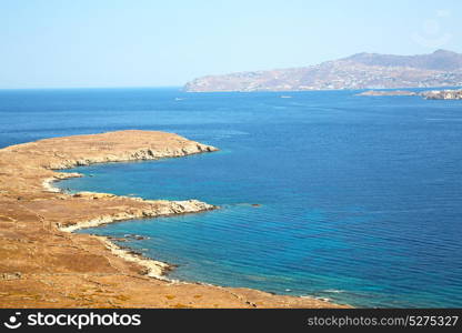 in delos greece the historycal acropolis and old ruin site