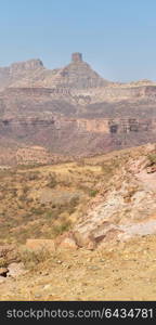 in ethiopia africa in the national park the mountain and the hill