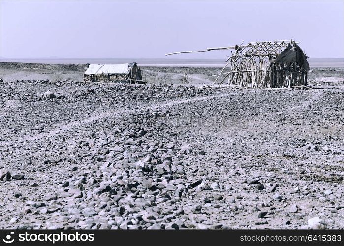 in ethiopia africa the poor house of people in the desert of stone