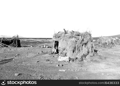 in ethiopia africa the poor house of people in the desert of stone