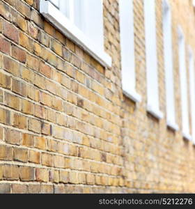 in europe london old red brick wall and historical window