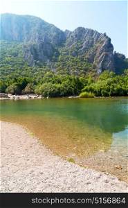 in europe turkey olympos near the river and nature