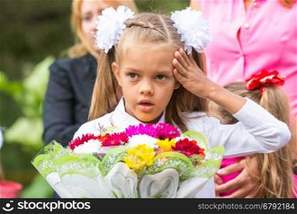 In first-grade headache before going to school the first of September