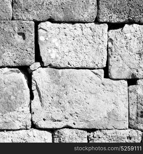 in greece abstract texture of a ancien wall and ruined brick