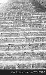 in greece monument old steps and marble ancien line