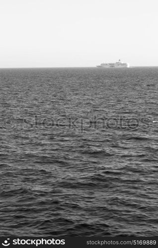 in greece near the coastline boat and yacht and light