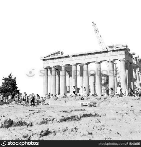 in greece the old architecture and historical place parthenon athens