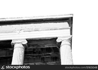 in greece the old architecture and historical place parthenon athens