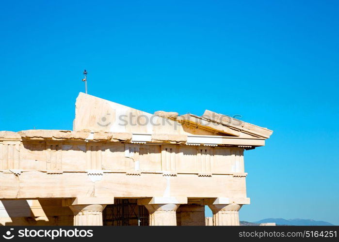 in greece the old architecture and historical place parthenon athens