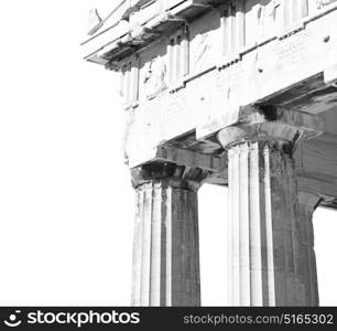 in greece the old architecture and historical place parthenon athens