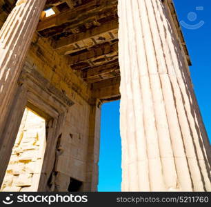 in greece the old architecture and historical place parthenon athens