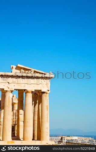 in greece the old architecture and historical place parthenon athens