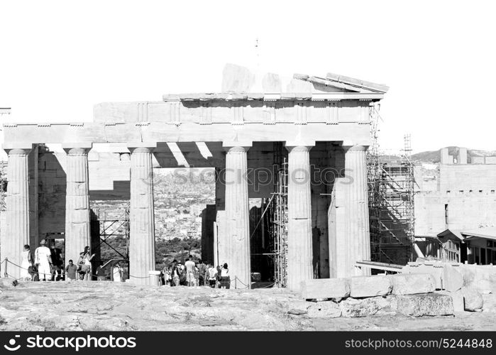 in greece the old architecture and historical place parthenon athens