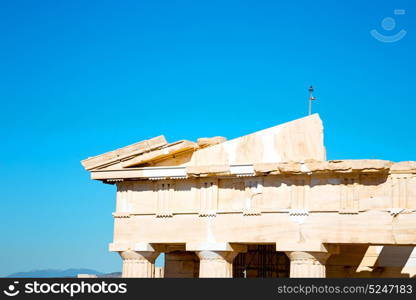 in greece the old architecture and historical place parthenon athens