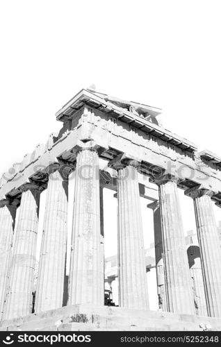 in greece the old architecture and historical place parthenon athens