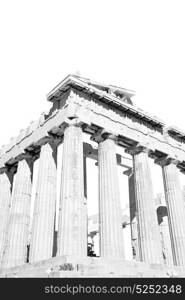 in greece the old architecture and historical place parthenon athens