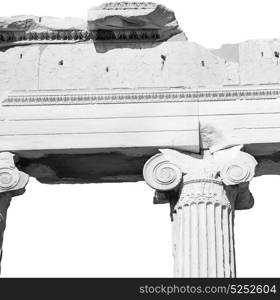 in greece the old architecture and historical place parthenon athens