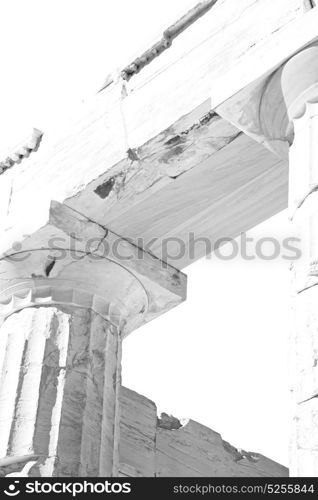 in greece the old architecture and historical place parthenon athens