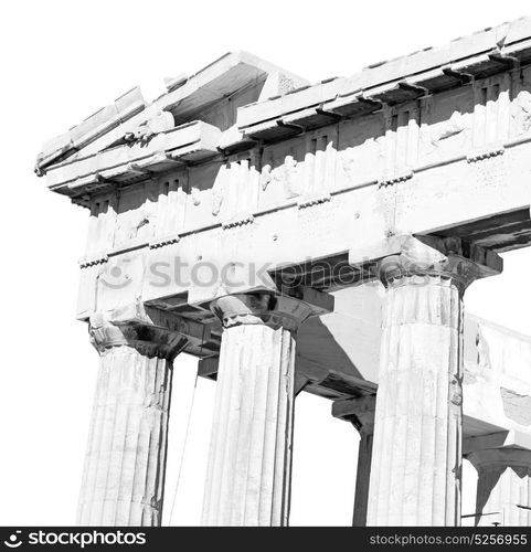 in greece the old architecture and historical place parthenon athens