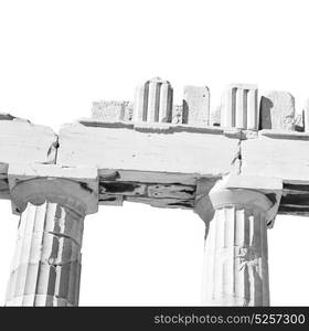 in greece the old architecture and historical place parthenon athens