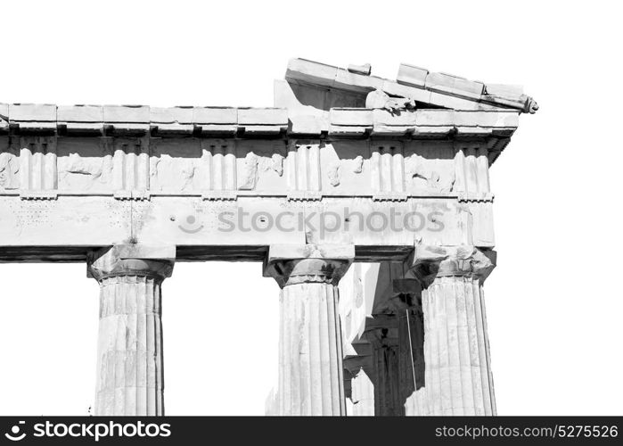 in greece the old architecture and historical place parthenon athens