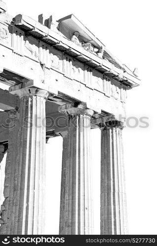 in greece the old architecture and historical place parthenon athens