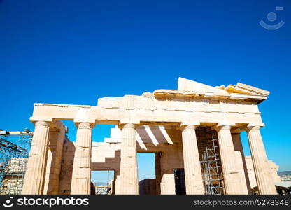 in greece the old architecture and historical place parthenon athens