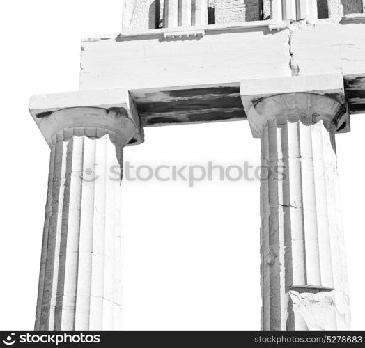 in greece the old architecture and historical place parthenon athens