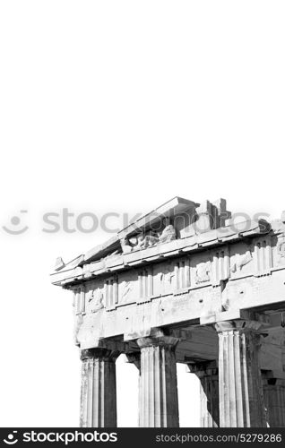 in greece the old architecture and historical place parthenon athens