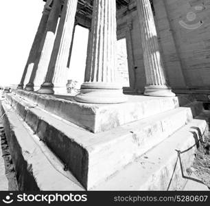 in greece the old architecture and historical place parthenon athens