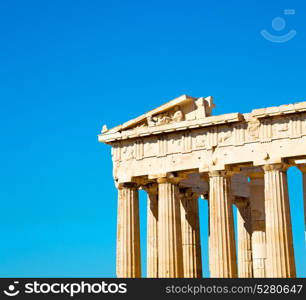 in greece the old architecture and historical place parthenon athens