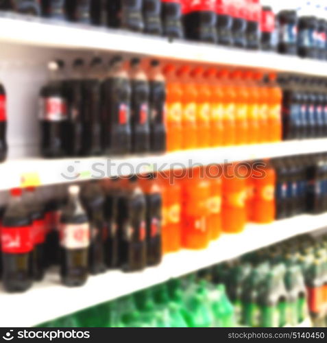 in iran abstract supermarket blurred like lifestale concept and consumer products