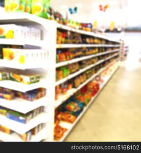 in iran abstract supermarket blurred like lifestale concept and consumer products